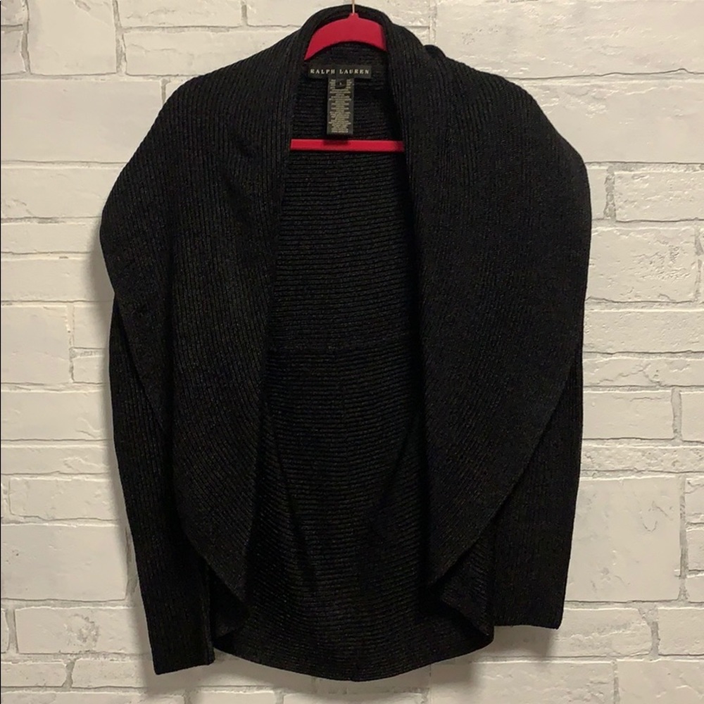 Ralph Lauren Black Label Metallic Cardigan Large - Picture 1 of 9